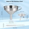 Sovol 3D Stainless Steel Funnel, Resin Funnel Filter Cup for SLA/DLP/LCD Resin 3D Printer UV Resin, Double-Strainer Filter for 3D Printing Liquid, Coming with Resin Cleaning Kit