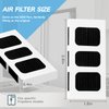 Refrigerator Air Filter Replacement for Frigidaire PAULTRA2 Pure Air Ultra II - Compatible with Electrolux ELPAULTRA2 - Freshen Your Fridge with Activated Carbon Air Filter - 3 Packs