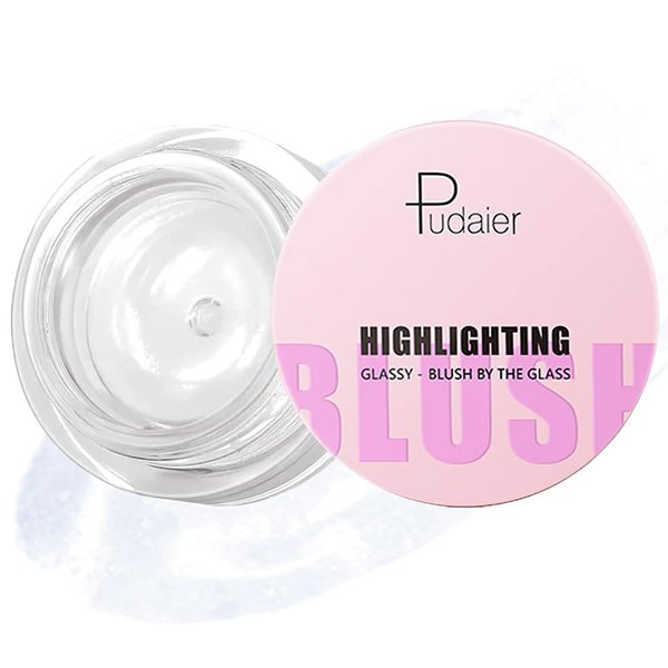 MIELIKKI Color Changing Blush, Transparent Cream Blush for Cheeks & Lips, Moisturizing Clear Glitter Blush Gel, Long-Lasting, Waterproof, Natural Dewy Finish, #01 CLEAR
