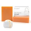 EUQEE Glutathione Kojic Acid Soap, 5 oz Glutathione Soap Bars with Glutathione, Vitamin C, Collagen for Rejuvenating Skin, Reduces the Appearance of Dark Spots Fine Lines with a Foaming Net- 2 x 142g