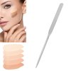 Stainless Steel Makeup Spatula, Liquid Spatula Stainless Steel Ergonomic Nail Art Stirring Tool Makeup Artist Makeup Tool Makeup Mixing Palette Makeup Plate for