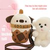 Xerun Cute Dog Stuffed Animals，Premium Plush Puppy Stuffed Animal with Backpack 10 Inch Stuffed Dog and Bag Gift for Kids(Color:Dog)