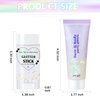 Wugbc 2Pcs Body Glitter Gel Stick,Face Rave Hair Accessories, Holographic Makeup Festival Mermaid Shimmer Chameleon Sequins Sparkling for Women Singer Concerts Disco Party Glitter, White