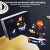 CAXIMSY Solar System Model Building Blocks Sets Earth Moon and Sun Orrery Toy Educational Toys for Science Experiments Learning Kits 775 Pieces Gift for Kids