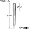 Burkit M10 X 1.25 Tap and Die Set, M10 x 1.25 Machine Thread Tap and Round Die Right Hand