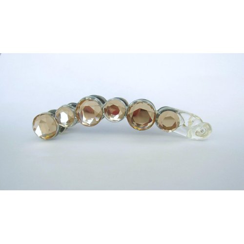 Generic Golden rose clear art deco sparkly banana hair claw clip with rhinestones