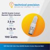 Technical Precision Replacement for Osram Sylvania 18858 Light Bulb 120 Volt 100 Watt Halogen Bulb T4 DC Bayonet Base - Clear BA15D Double Contact Bayonet Bulb - 1 Pack