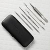 6 Piece Set Pimple Popper Blackhead Remover and Acne Extractor Kit Specifically Treats Face Blemishes Zits and Whiteheads - Perfect Stocking Stuffer, Includes Giftbox and Travel Case