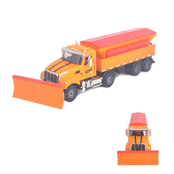 Ailejia Snow Plow Trucks Toy Diecast Metal Kids Pullback Toy US Style Truck Sweep Snow Vehicle for Kids (Snow Plow Truck)