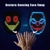 QAQ LED Mask Light Up Mask with Gesture Sensing, Cool Stuff Toys Gifts for Teen Boy, Cool Mask for Halloween Costumes Masquerade