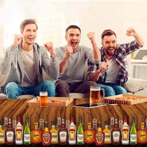 RODASON Whiskey Party Tablecover Plastic Whiskey Theme Birthday Tablecloth Aged to Perfection Birthday Party Decorations Supplies, Multi Color