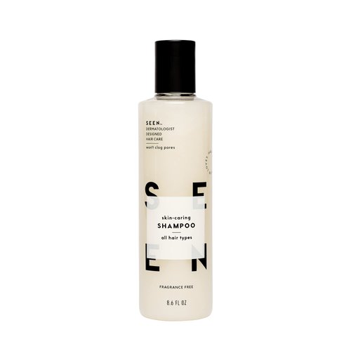 SEEN Shampoo, Fragrance Free - Non-Comedogenic & Sulfate-Free Hair Shampoo- Dermatologist-Developed - Safe for Sensitive, Eczema & Acne Prone Skin