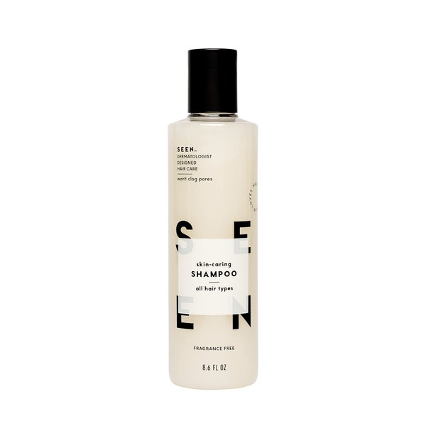 SEEN Shampoo, Fragrance Free - Non-Comedogenic & Sulfate-Free Hair Shampoo- Dermatologist-Developed - Safe for Sensitive, Eczema & Acne Prone Skin