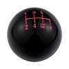 Abfer 6 Speed Shift Knob Lower Right R Gear Shift Knobs Ball Manual Stick Shifting Handle Fit for Car Vehicles (Black)