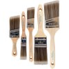 Pro Grade- Paint Brushes - 5 Piece Flat and Angle, Paint Brush for All Latex and Oil Paints & Stains - Home Improvement - Interior & Exterior Use Paint Brush