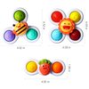 ALASOU 3PCS Pop Suction Cup Spinner Toys for 1 Year Old Boy Girl|Novelty Spinning Tops Bath Toys Age 1-2|Sensory Baby Toys Stocking Stuffers for Toddlers 1-3|12 18 Months Boy Birthday Gift for Infant