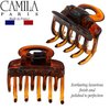 Camila Paris CP3/2 French Hair Clip for Women, Set of 2 Small 1 inch Girls Hair Claw Clips Jaw Fashion Durable and Styling Hair Accessories for Women, Strong Hold No Slip Grip, Made in France