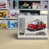 SCTCACR Cartoon car Model Assembly Building Blocks with Acrylic PVC Display Box for Boys Girls, Children's Puzzle Kids Toys Gifts Decorative Decorations (Red Tax-3(88pcs))