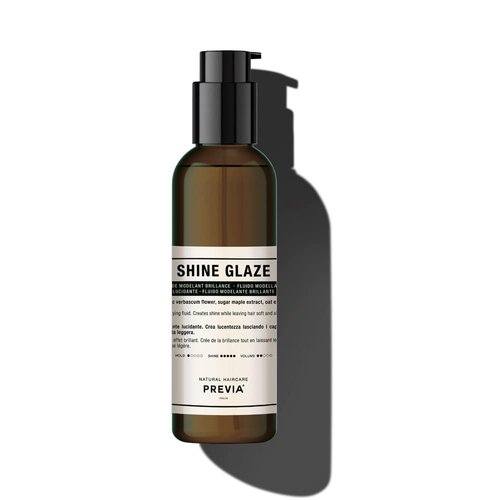 PREVIA Shine Glaze - Glossifying Styling Hair Serum with Light Hold, Hydrating & Shine-Boosting Formula, Vegan & Natural Ingredients, 6.7 oz
