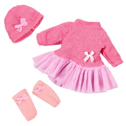Baby Doll Clothes, Doll Clothes 14-16 inch Dolls, 3 Sets Stylish Dress, Sweater Costume, Cute Alive Doll Clothes 13 Inch Outfit Accessories Gifts for Little Girls