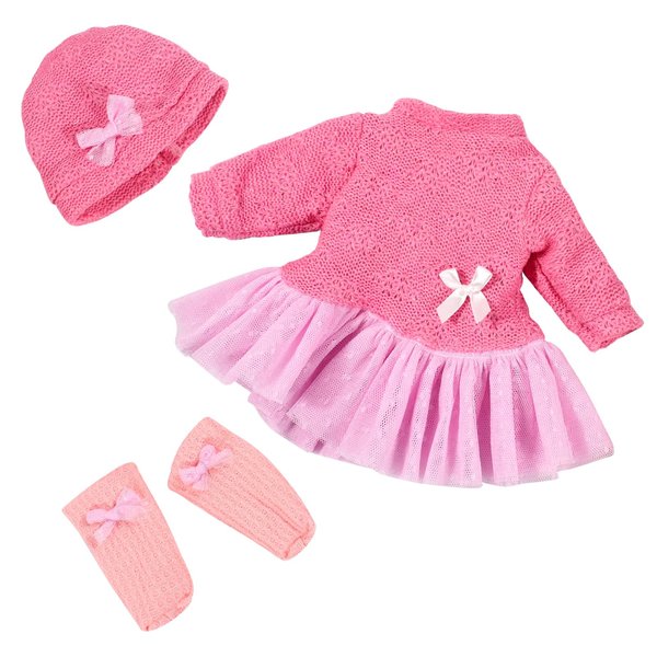Baby Doll Clothes, Doll Clothes 14-16 inch Dolls, 3 Sets Stylish Dress, Sweater Costume, Cute Alive Doll Clothes 13 Inch Outfit Accessories Gifts for Little Girls
