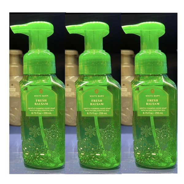 3 Gentle Foaming Hand Soap Fresh Balsam Foaming Hand Soap bath body 8.75 oz