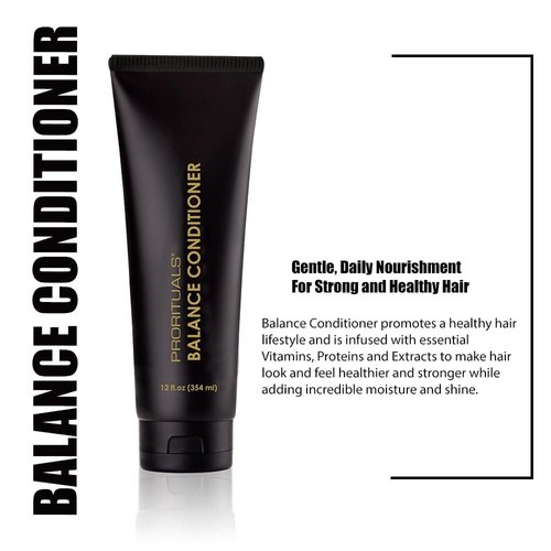 Prorituals Balance Conditioner - Hair Conditioner, Moisturizing for Dry, Damaged & Dull Hair - Gentle, Color-Safe Deep Conditioning with Vitamin E, 12 oz