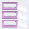 NEW-Empty Lash Boxes for Wholesale- 100 Pcs - 50 Trays/50 Empty Eyelashes Box Packaging- Soft Paper Lash Box Holographic Design for 25MM 3D Mink Strip Lashes (Purple/Lavender)