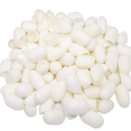 TTSAM 100pcs Fresh Natural Silk Ball Cocoons Facial Cleanser Balls Healthy Skin Care Scrub Face Massage