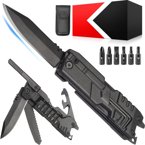 Gifts for Men Dad Husband Him - Stocking Stuffers for Men Adults, 22 in 1 Multitool Knife - Birthday Gifts for Men, Christmas Anniversary Mens Gifts - Practical Gift Idea for Camping, Outdoor