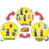 EPOCH Games Super Mario Piranha Plant Escape! - Tabletop Action Game for Ages 4+ with 2 Collectible Super Mario Action Figures