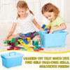 Sonwyoung 155 Pieces Interlocking Building Blocks for Kids with Storage Box Building Toys Waffle Blocks for Kids Construction Learning Educational Toy Building Sets