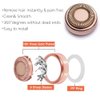 Dealswin Facial Hair Remover Replacement Heads：Compatible with Gen 1 Finishing Touch Flawless Facial Hair Removal Tool Women, As Seen On TV 18K Gold-Plated Rose Gold 4 Count, Generation 1 Single Halo