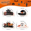 4 Pack Halloween Hair Claw Clips,Bat Ghost Skull Witch Hat Design Halloween Hair Clip,Rhinestone Claw Clip,Non-slip Hair Clips Strong Hold Hair Jaw Clips for Women Girls Halloween Hair Accessories