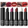 5 Colors Sparkling Shiny Lipstick Diamond Matte Lipstick Long Lasting Waterproof Metallic Lipstick High Pigmented Black Lipstick (5 Colors/Set, 5 Colors/Set)