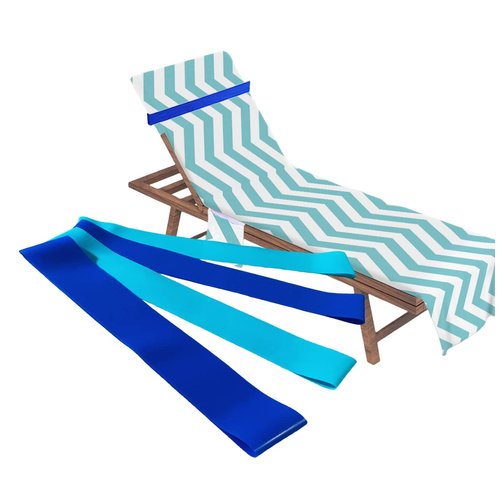 4 Pack Towel Bands, Towel Craber for Beach Chair, Rubber Towel Clips for Pool Chair, Must Haves Beach & Cruise Accessories, Towel Holder for Cruise Chairs, Perfect Alternatives for Towel Clips