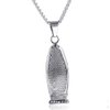 JAJAFOOK Stainless Steel Pendant for Men Women Barber Razor Shaver Hair Salon Pendant Necklace Comb (Clippers Silver)