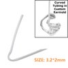 6 Pieces Hearing Aid Tubes Replacement Behind The Ear Earmold,Standard Prebent Tubing Size #13 with Cleaning Tool (3.2 * 2mm)