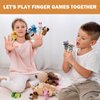 5 PCS Finger Puppets for Kids Toddlers Ages 1-3 3-5 4-8, Mini Plush Animals Baby Finger Puppet Toys, Puppet Show Theater Props, Small Prize Box Toys, Bulk Party Favors for Kids, Toddlers