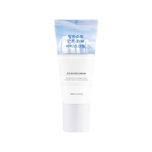 LIZK Ice Water Ice cream, Water Cream, Face Moisturizer, 100,000 ppm glacial water, Hydration Cream, moisturizing for Dry Skin with Hyaluronic Acid cooling, Peptide, claming, 3.4 fl.oz