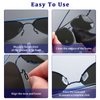 50 Pairs Push in Eyeglass Nose Pads Glasses Nose Pad Soft Silicone Clear Nose Pad Replacement Nose Pads with Glasses Cleaning Cloth and Storage Case