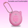 JCHPINE Silicone Cover Case for Tamagotchi Connection Virtual Reality Pet, Screen Protector for Tamagotchi Connection Electronic Pet Accessories (Silicone Case and Screen Film) (Pink)