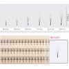 Scala 3 Roots Soft Black C Curl 0.07mm 105pcs Individual Mink False Eyelashes Cluster Fake Lashes Individual False Lashes (8mm)