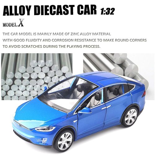 1:32 Scale Car Model X90 Alloy 1/32 Diecast Model Car w/Sound & Light Pull Back Model Mini Vehicles Toys for Kids Gift Lovers Collection