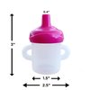 Doll Buddies 4 oz Sippy Cup (3 Pack) | Plastic Sippy Cups for Baby Alive Dolls Drinking Accessories