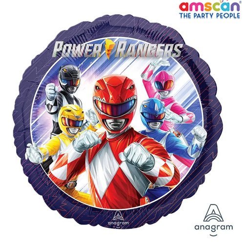 Power Ranger Party Supplies Foil Balloon Bouquet Decoration, Multicolored, Party Accessory, 5th Birthday