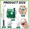 Qeeenar 98 Pcs Golf Party Favor Set Includes Golf Ball Keychain Golf Ballpoint Pen Golf Party Supplies Bags with Handles Golf Stress Balls Golf Stickers for Golf Goodies Bags Filler