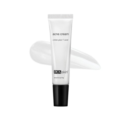 PCA SKIN Acne Treatment Cream for Face - Fast-Acting Daily Facial Spot Treatment with 5% Benzoyl Peroxide & Hydrating Lactic Acid for Acne-Prone Skin (0.5 oz)