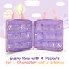 GRAOSO Carrying Case Compatible with Little Tikes Story Dream Machine Books, Hold Up to 8 Characters and 24 Books, Toy Storage Bag for Storybook, Character Collection, Purple (Bag Only)
