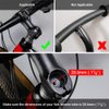 LERWAY Bike Stem Riser Extender MTB Handlebar Stem Adapter with Hex Key for 1-1/8" 28.6mm Fork Aluminum Black